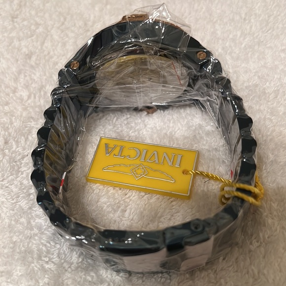 Invicta Excursion Khaki Gold and Dark Blue Quartz Chronograph Watch w/ 50mm Case - Picture 8 of 9